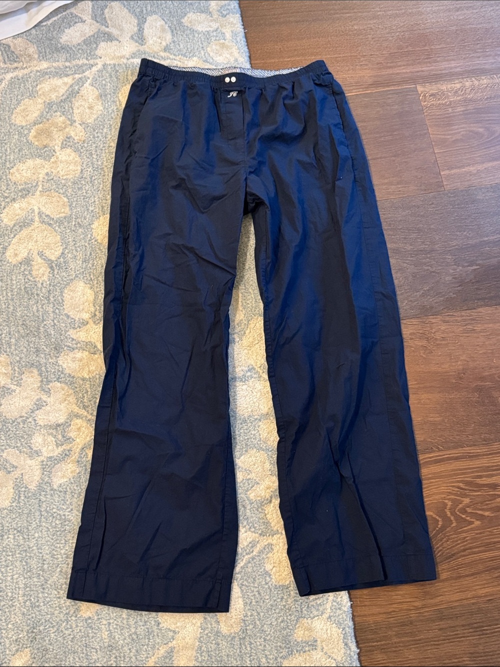 J. Crew Navy Wide-Leg Track Joggers